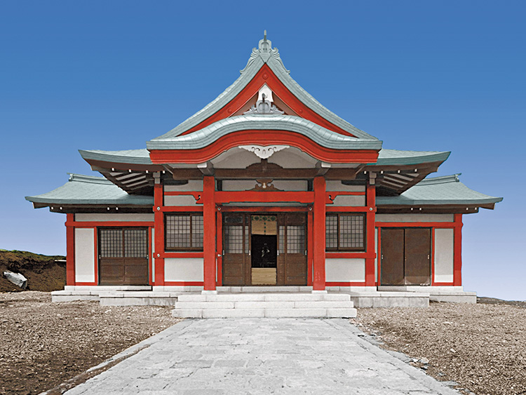 箱根神社元宮 本殿・拝殿外観（竣工当時）